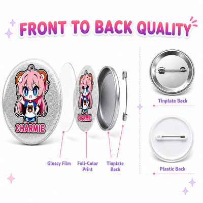 Custom Round Button Pins