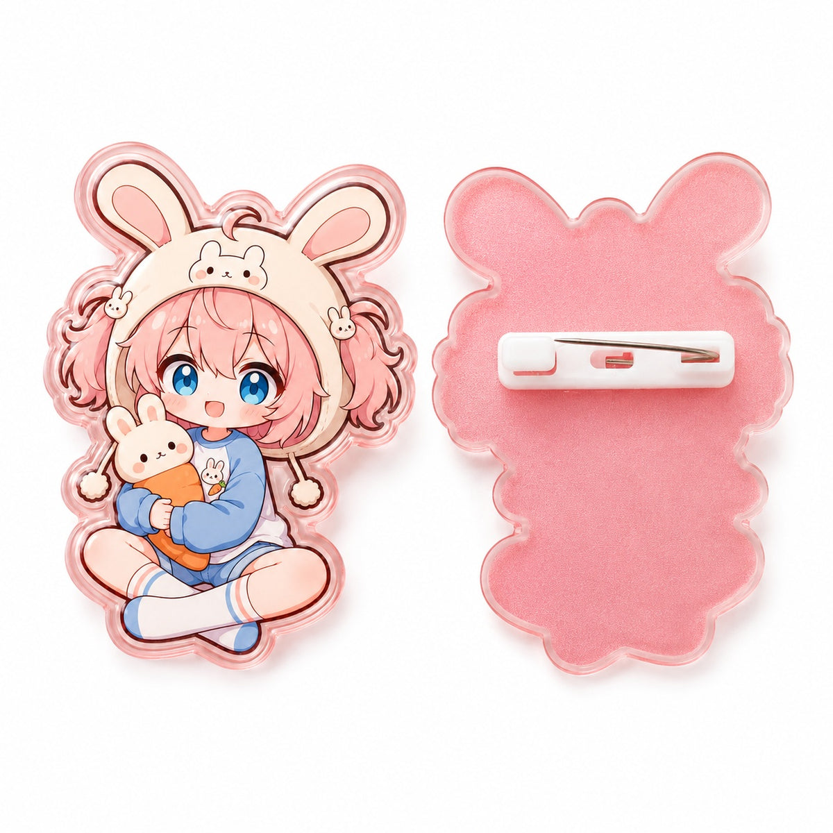 Custom Clear Acrylic Pins