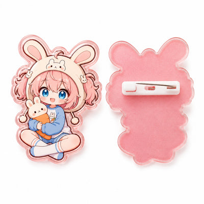 Custom Clear Acrylic Pins