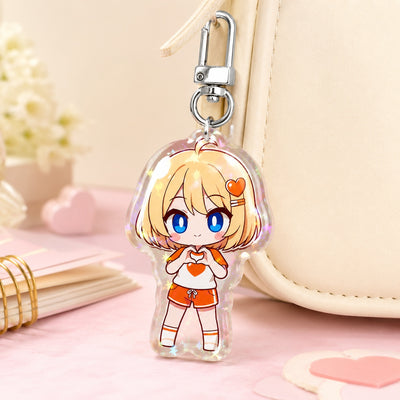 Custom Epoxy Holographic Acrylic Keychains