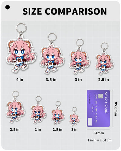 Custom Clear Acrylic Keychains