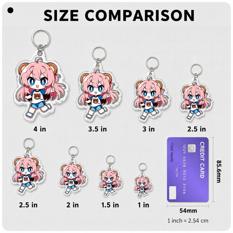 Custom Clear Acrylic Keychains
