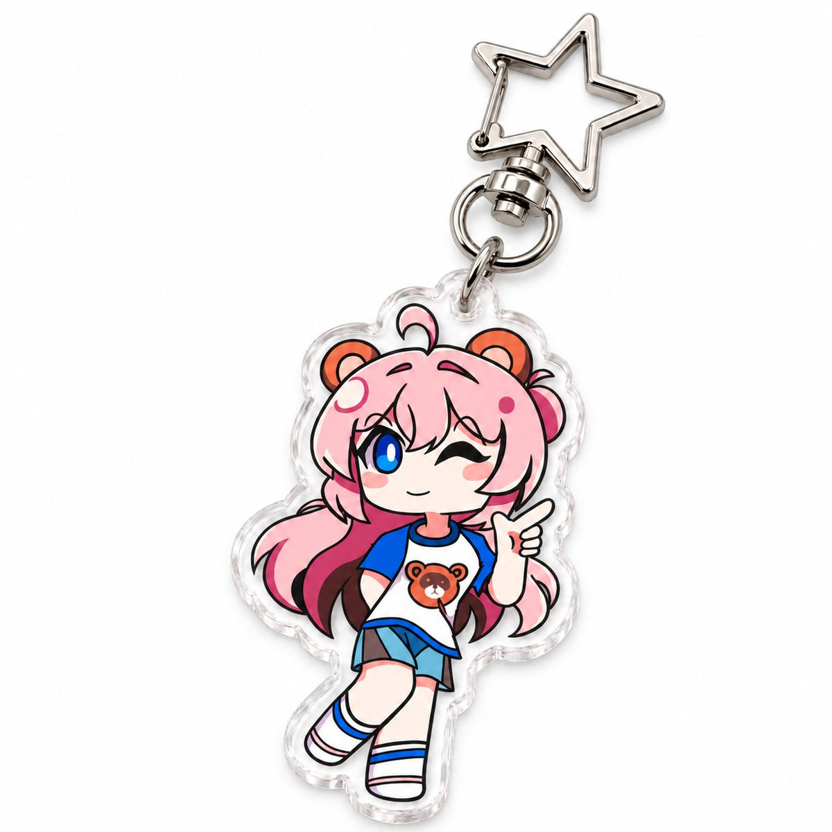 Porte-clés en acrylique diamant personnalisés