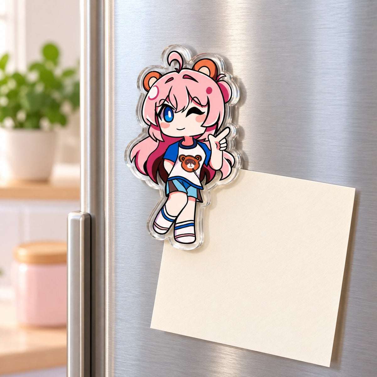 Custom Clear Acrylic Fridge Magnets