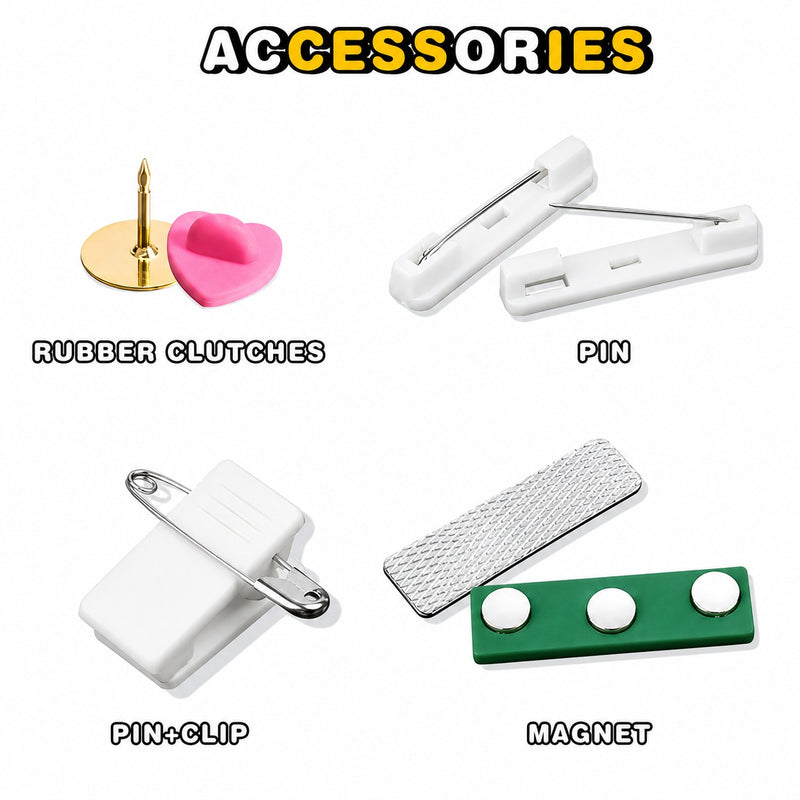 Custom Clear Acrylic Pins