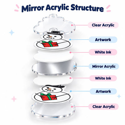 Custom Mirror Acrylic Keychains