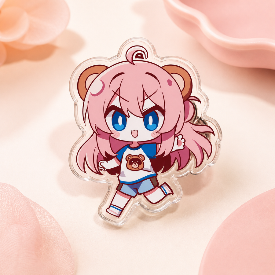 Custom Clear Acrylic Pins