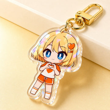 Custom Epoxy Holographic Acrylic Keychains