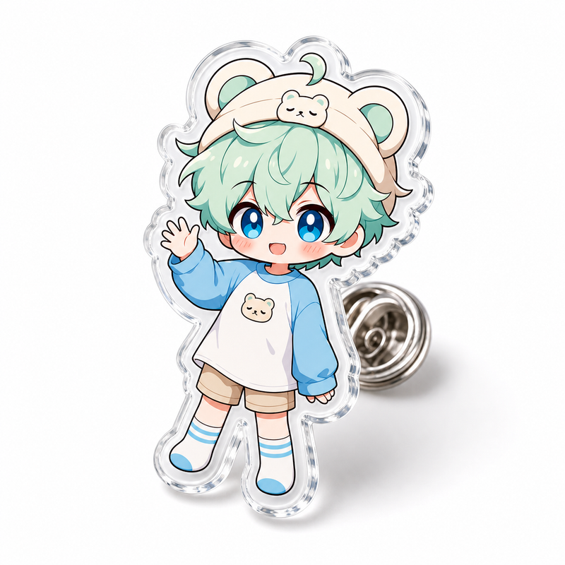 Custom Clear Acrylic Pins