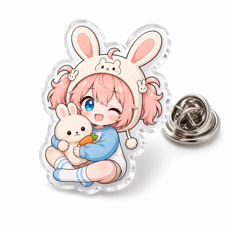 Custom Clear Acrylic Pins