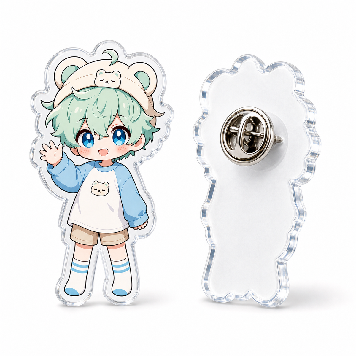 Custom Clear Acrylic Pins
