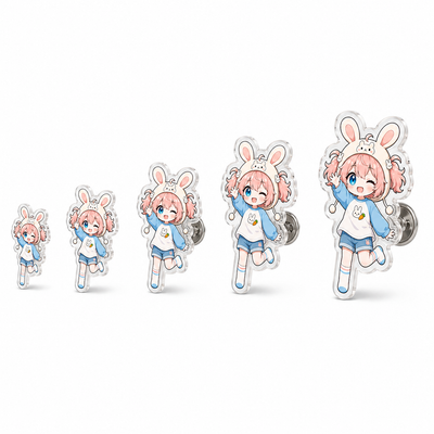 Custom Clear Acrylic Pins