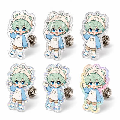Custom Clear Acrylic Pins