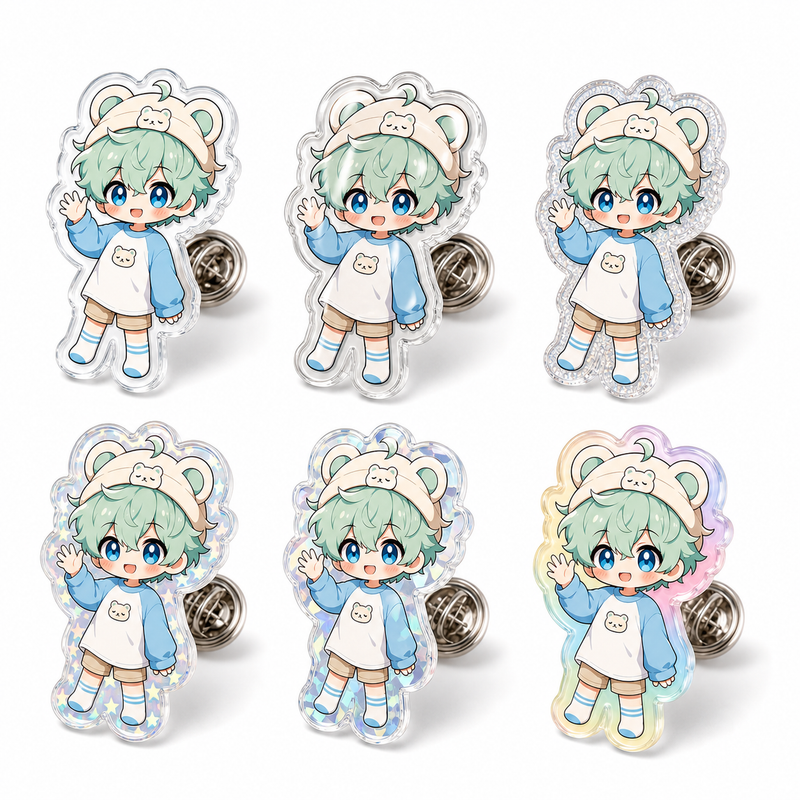 Custom Clear Acrylic Pins
