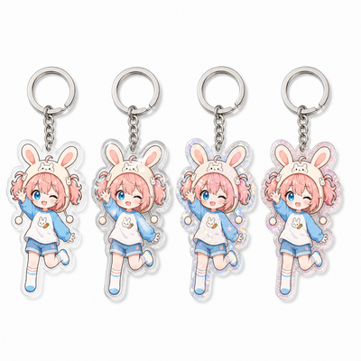 Custom Clear Acrylic Keychains